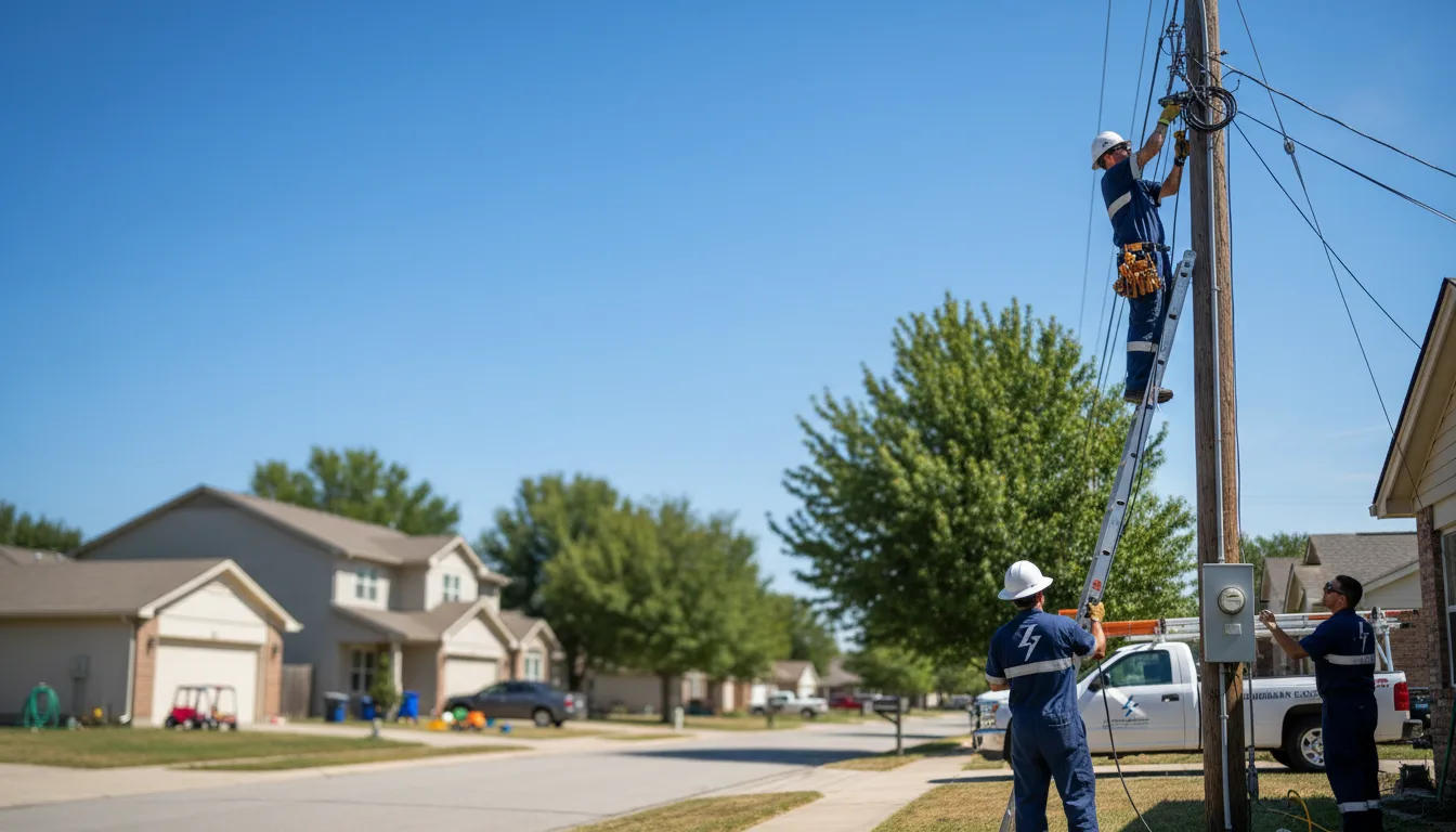 Residential electrician providing installation services in Claryville, NY